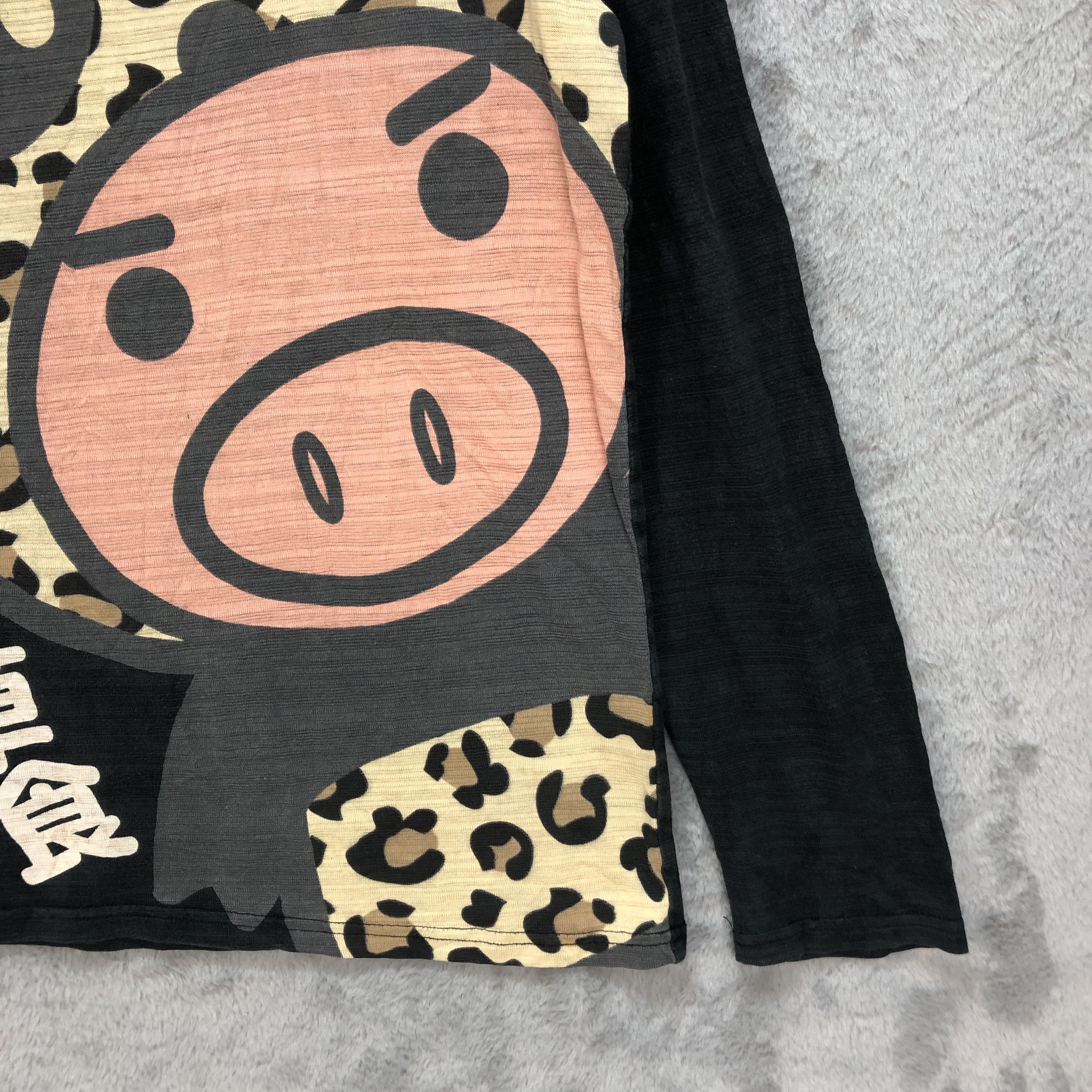 Japanese Brand PIGGY PRINTED LONG SLEEVE T SHIRTS #6408-65 Size US M / EU 48-50 / 2 - 5 Thumbnail
