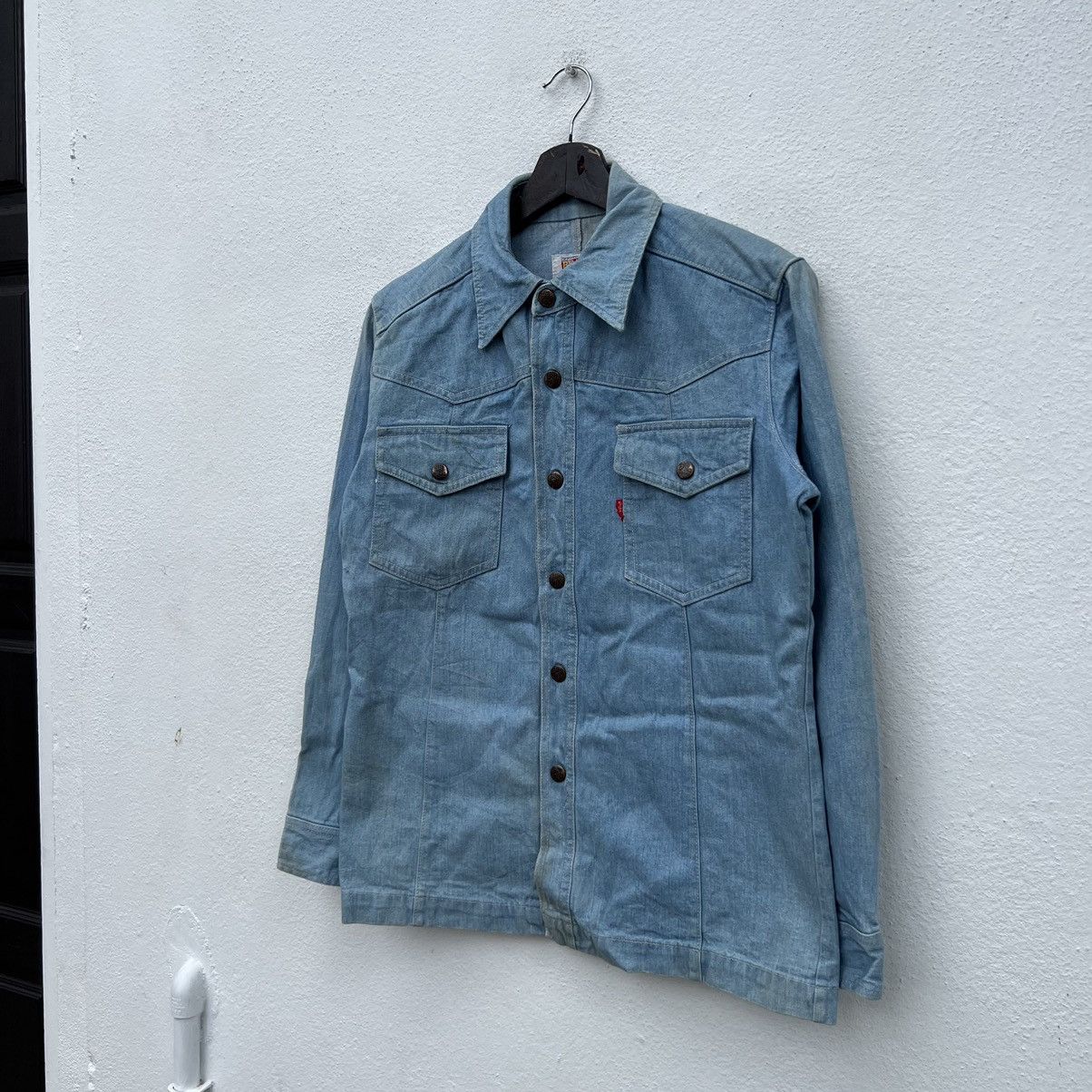 Japanese Brand VINTAGE CHAMBRAY BIG JOHN CARGO POCKET LIGHT JACKET Size US M / EU 48-50 / 2 - 2 Thumbnail