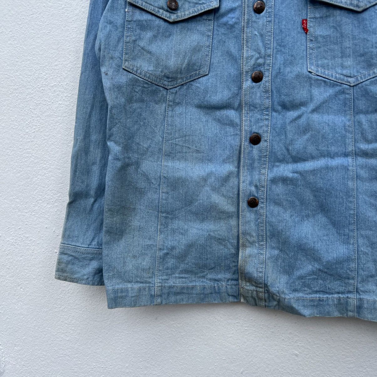Japanese Brand VINTAGE CHAMBRAY BIG JOHN CARGO POCKET LIGHT JACKET Size US M / EU 48-50 / 2 - 4 Thumbnail