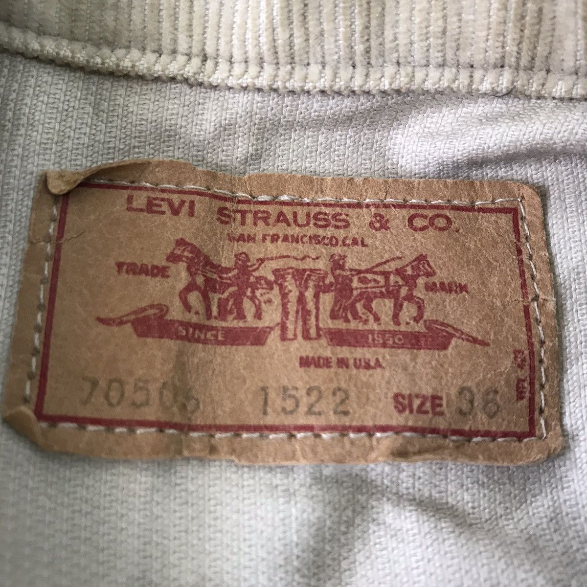 Levi's 🔥Rare🔥 Vintage Levi’s 70506 Jacket made in USA Size US S / EU 44-46 / 1 - 12 Thumbnail