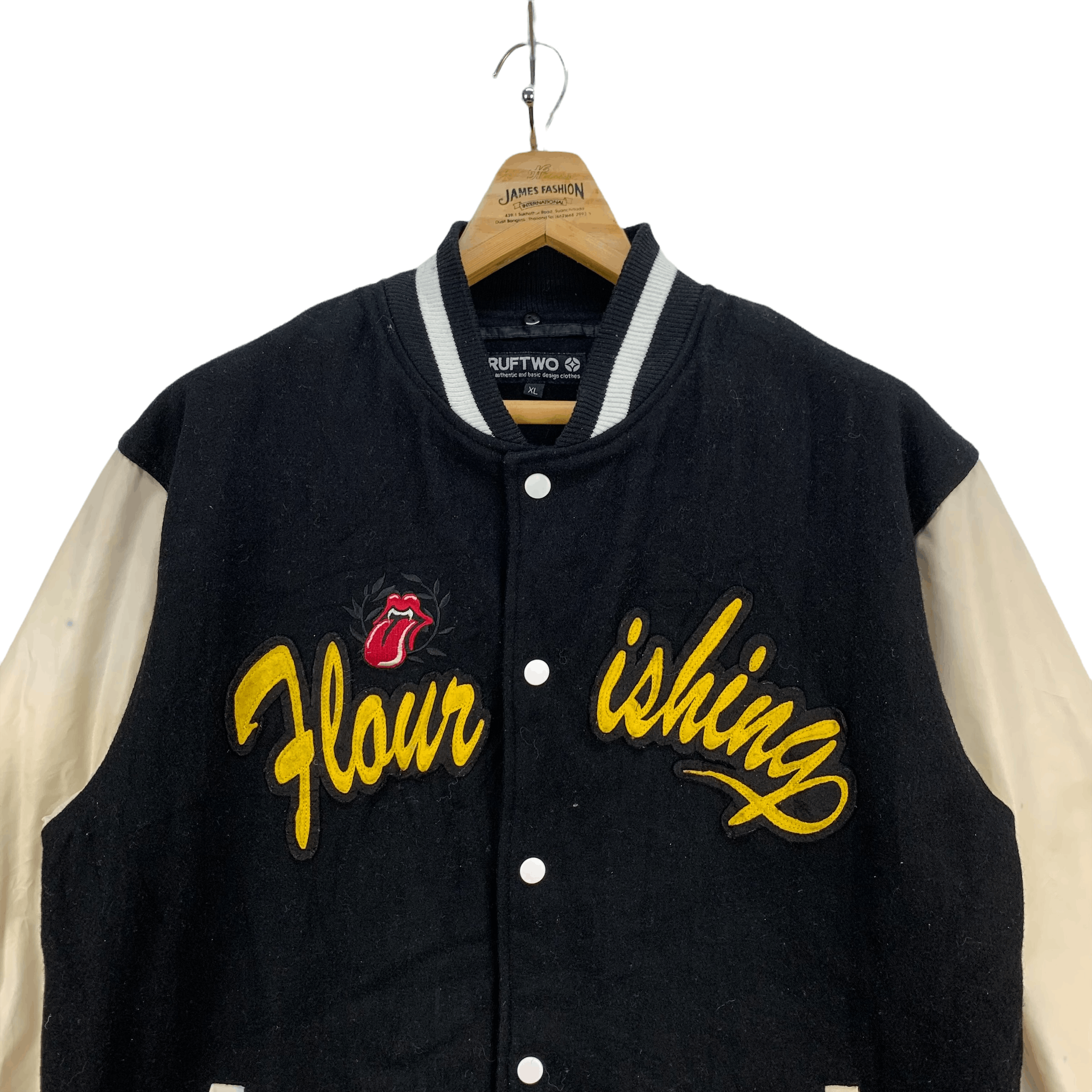 Japanese Brand flourishing unbiased Embroidery Big Logo Varsity #3939-136 Size US XL / EU 56 / 4 - 2 Thumbnail