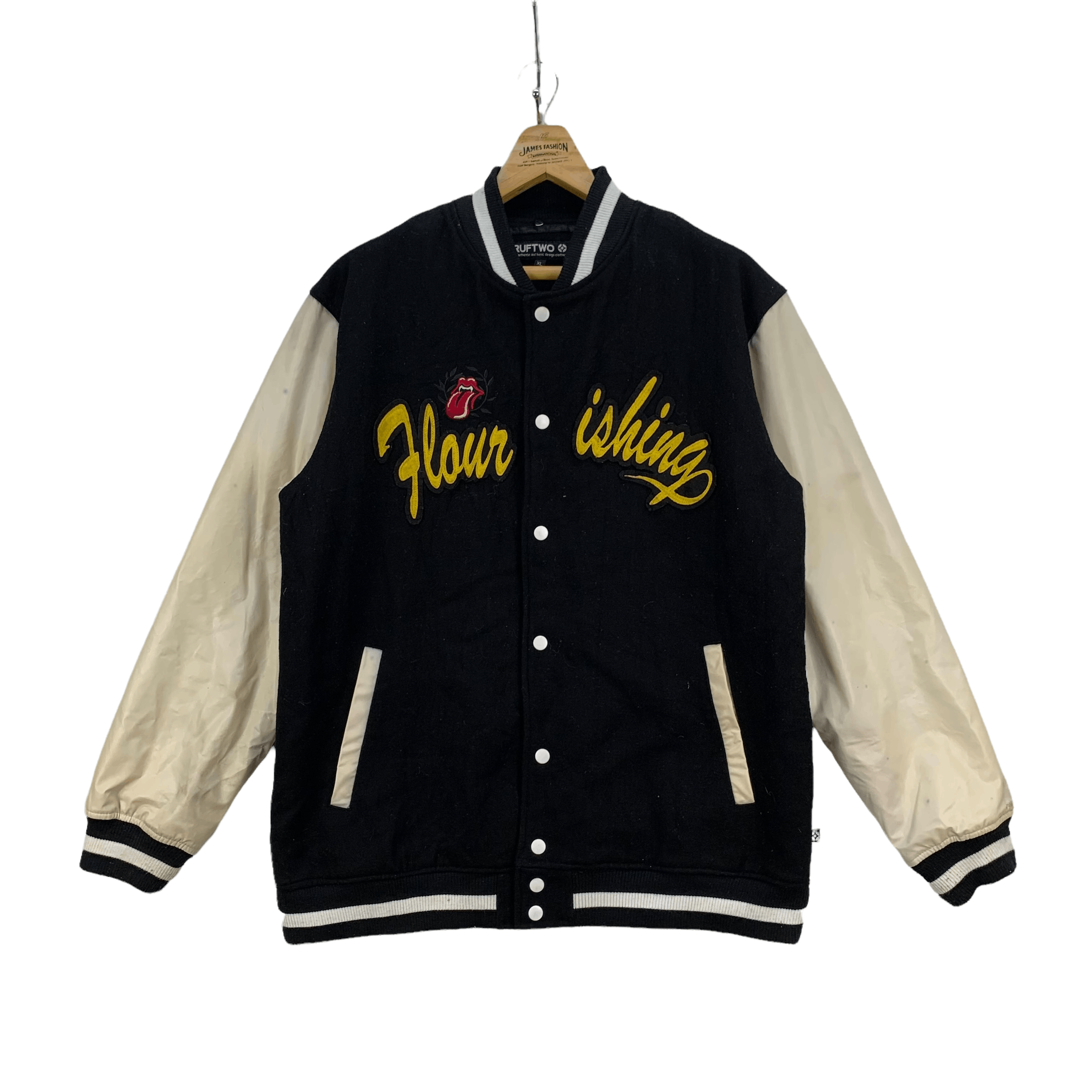 Japanese Brand flourishing unbiased Embroidery Big Logo Varsity #3939-136 Size US XL / EU 56 / 4 - 1 Thumbnail