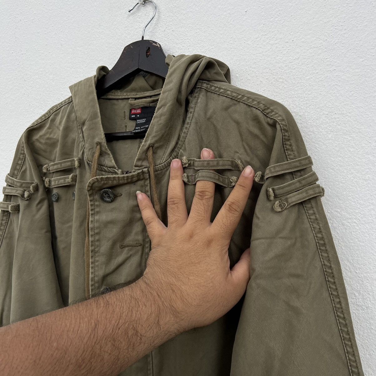 Diesel VINTAGE FISH TAIL PARKA JACKET DIESEL PARACHUTE BIKER STYLE Size US M / EU 48-50 / 2 - 13 Thumbnail