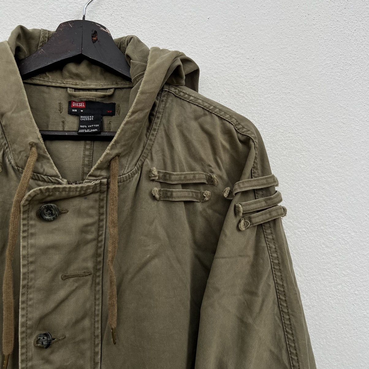 Diesel VINTAGE FISH TAIL PARKA JACKET DIESEL PARACHUTE BIKER STYLE Size US M / EU 48-50 / 2 - 4 Thumbnail