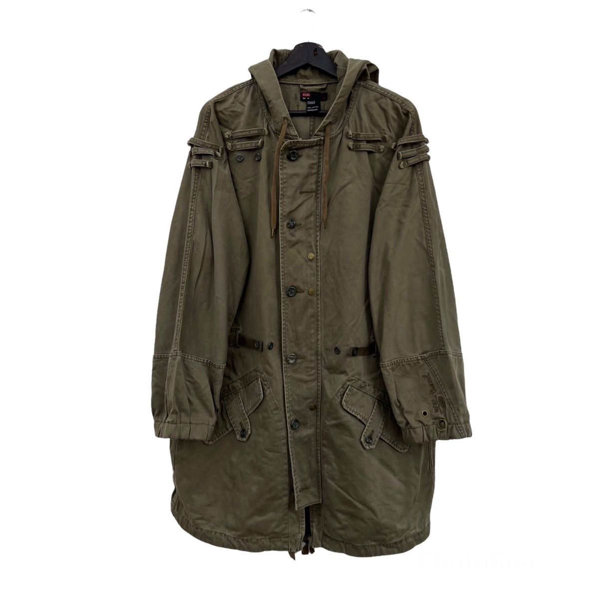 Diesel VINTAGE FISH TAIL PARKA JACKET DIESEL PARACHUTE BIKER STYLE Size US M / EU 48-50 / 2 - 1 Thumbnail