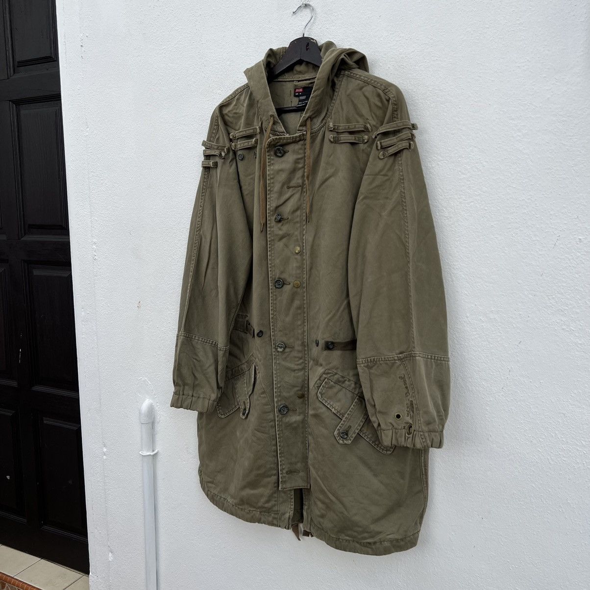 Diesel VINTAGE FISH TAIL PARKA JACKET DIESEL PARACHUTE BIKER STYLE Size US M / EU 48-50 / 2 - 3 Thumbnail