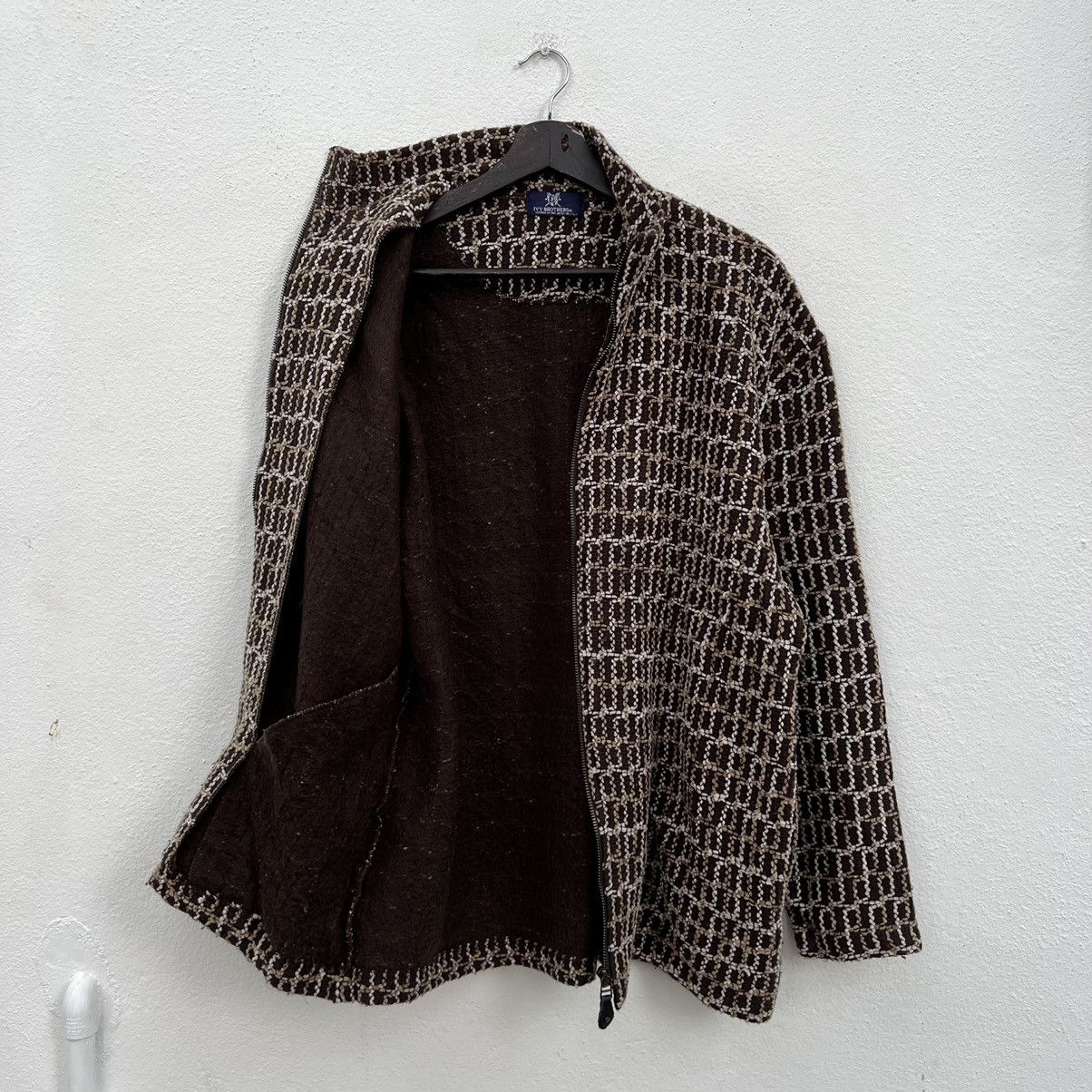 Japanese Brand VINTAGE IVY-BROTHERS JAPAN TWEED ZIPPER JACKET Size US L / EU 52-54 / 3 - 10 Thumbnail