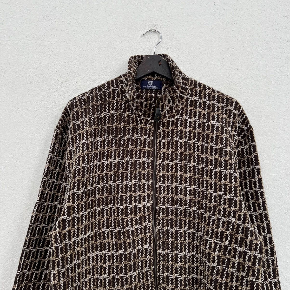 Japanese Brand VINTAGE IVY-BROTHERS JAPAN TWEED ZIPPER JACKET Size US L / EU 52-54 / 3 - 3 Thumbnail