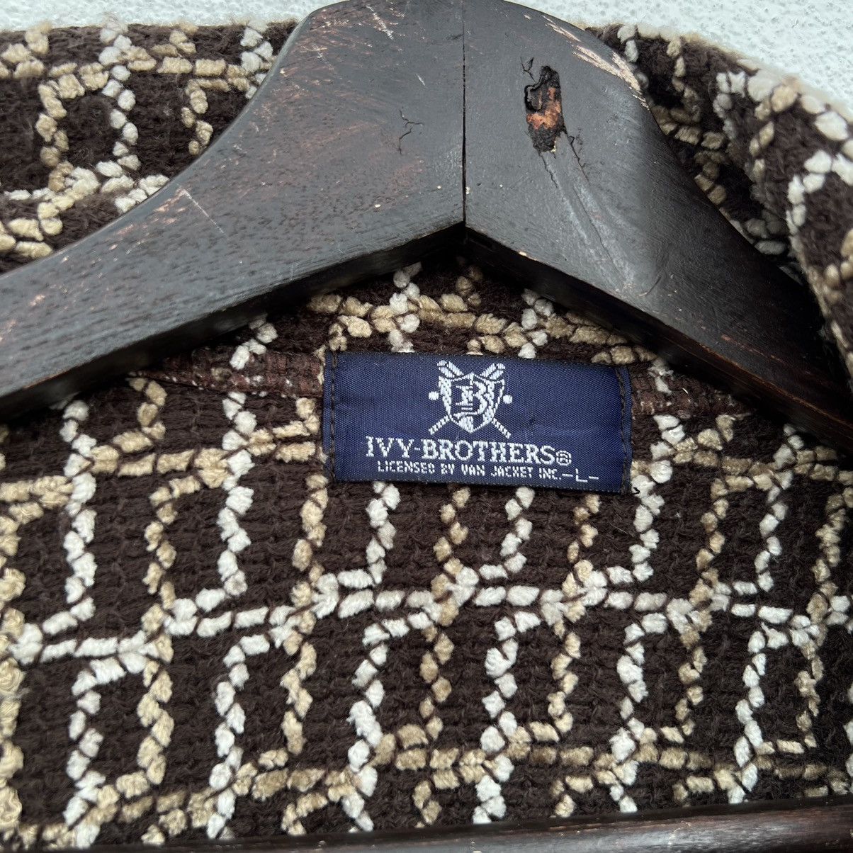 Japanese Brand VINTAGE IVY-BROTHERS JAPAN TWEED ZIPPER JACKET Size US L / EU 52-54 / 3 - 11 Thumbnail