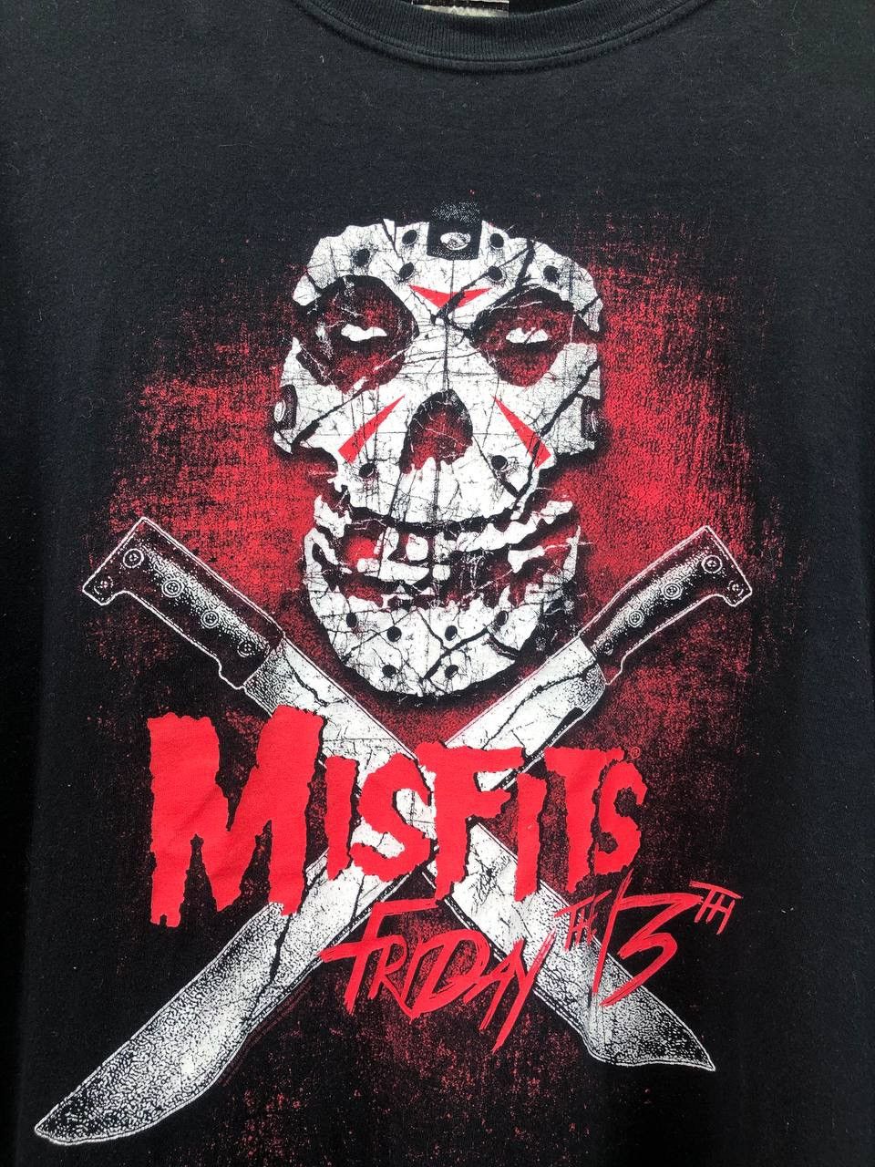Band Tees Vintage Mens Y2K Misfits Skull Band T-Shirt Size US L / EU 52-54 / 3 - 3 Thumbnail
