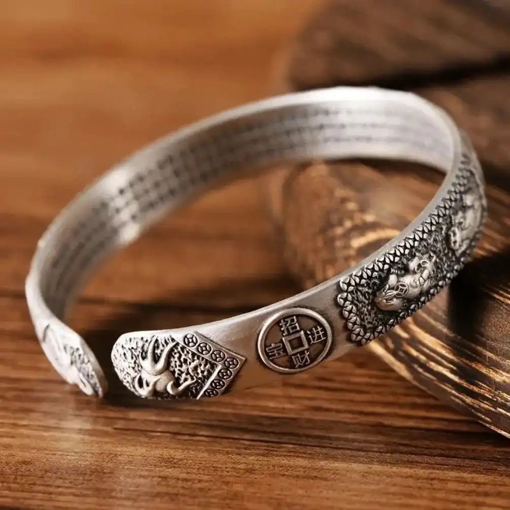 Jewelry Elephant Bangle Cuff Bracelets Size ONE SIZE - 4 Thumbnail