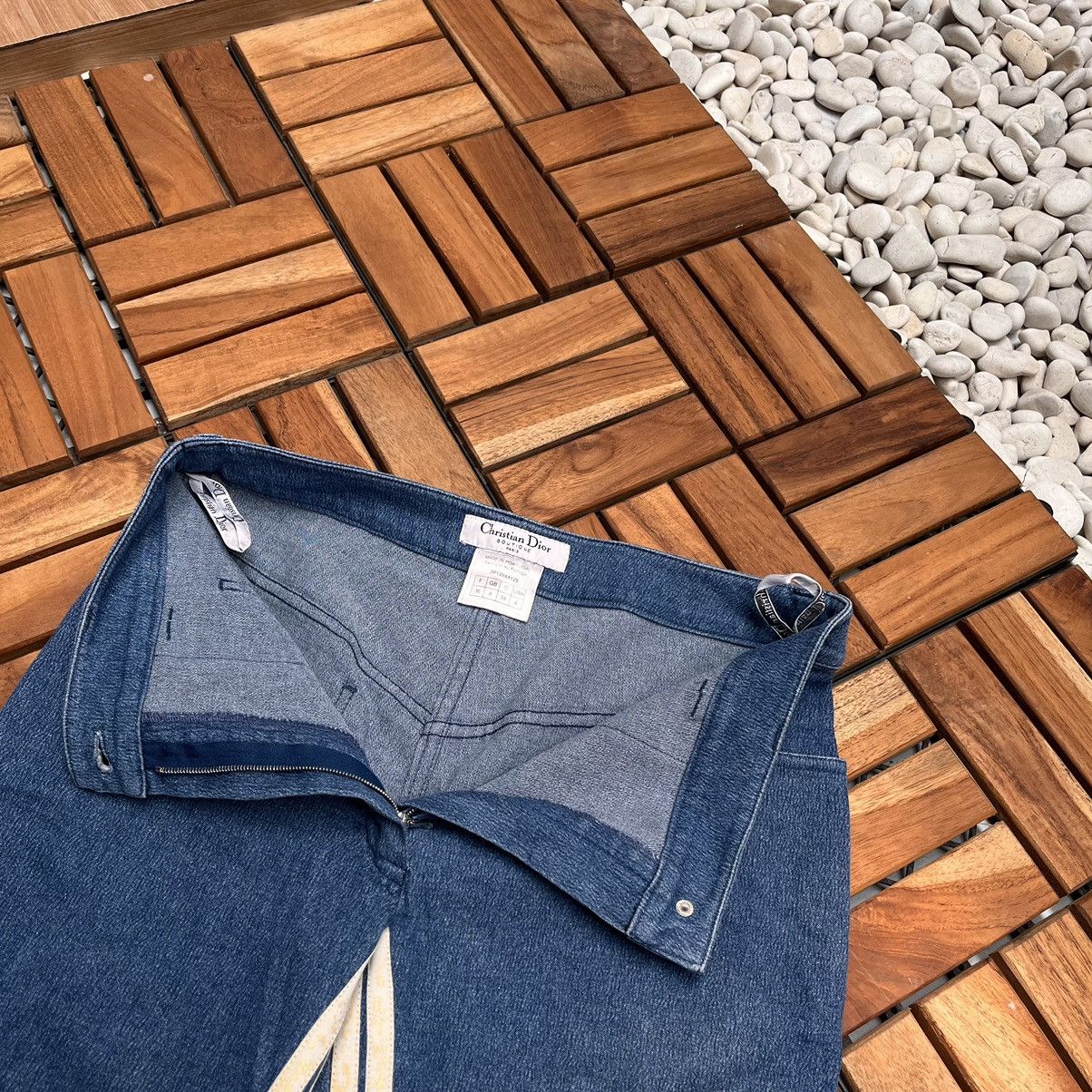 Christian Dior Monsieur Christian Dior Stretch denim with inner leg racing stripe Size 27" / US 4 / IT 40 - 4 Thumbnail