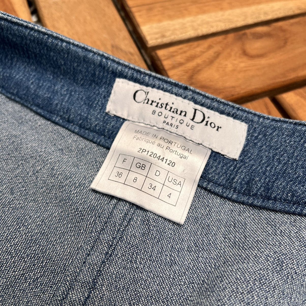 Christian Dior Monsieur Christian Dior Stretch denim with inner leg racing stripe Size 27" / US 4 / IT 40 - 5 Thumbnail