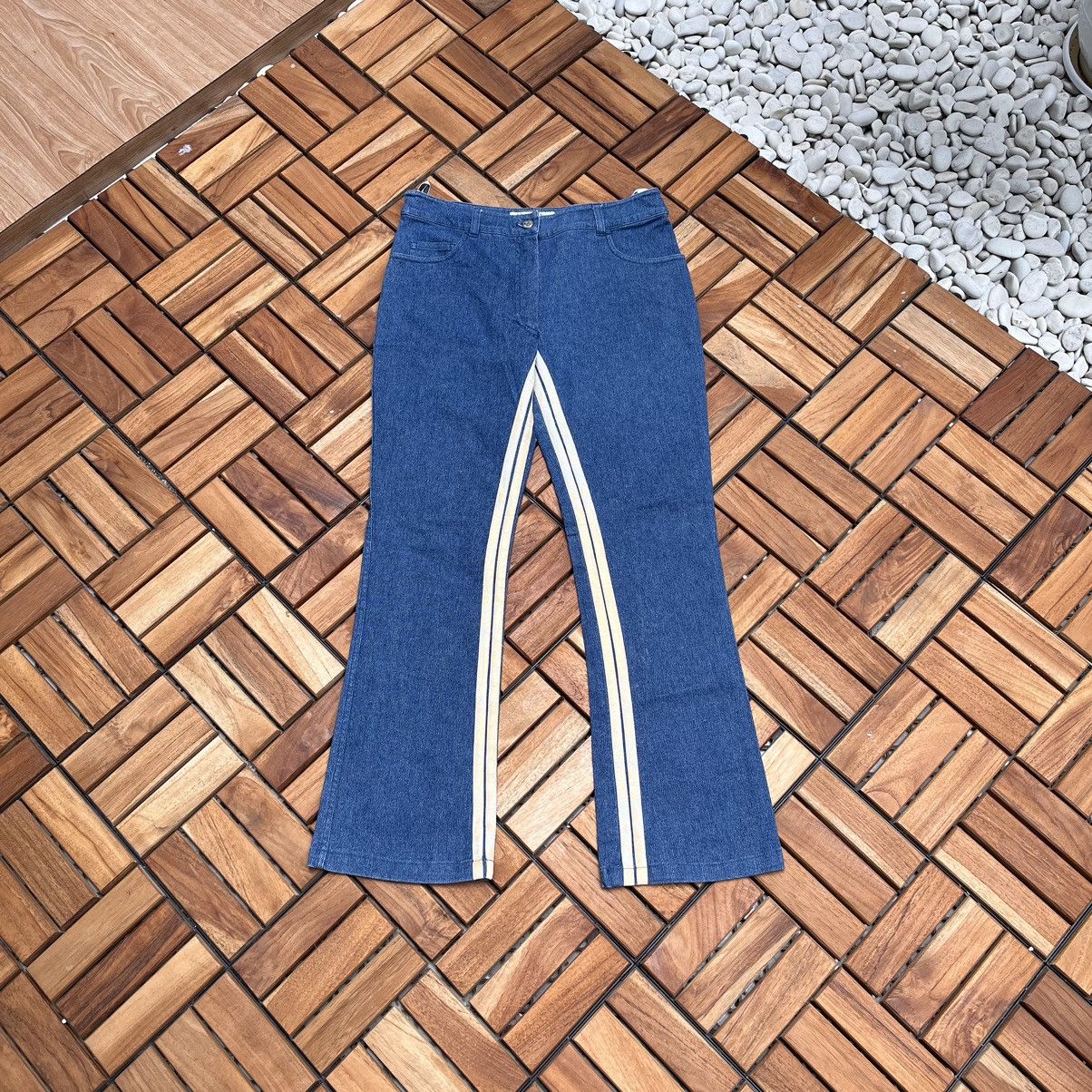 Christian Dior Monsieur Christian Dior Stretch denim with inner leg racing stripe Size 27" / US 4 / IT 40 - 1 Thumbnail