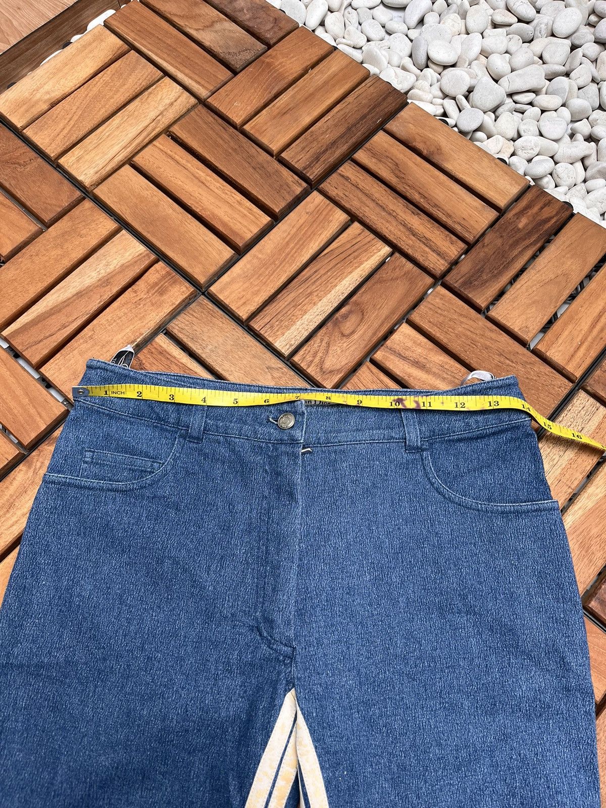 Christian Dior Monsieur Christian Dior Stretch denim with inner leg racing stripe Size 27" / US 4 / IT 40 - 16 Thumbnail