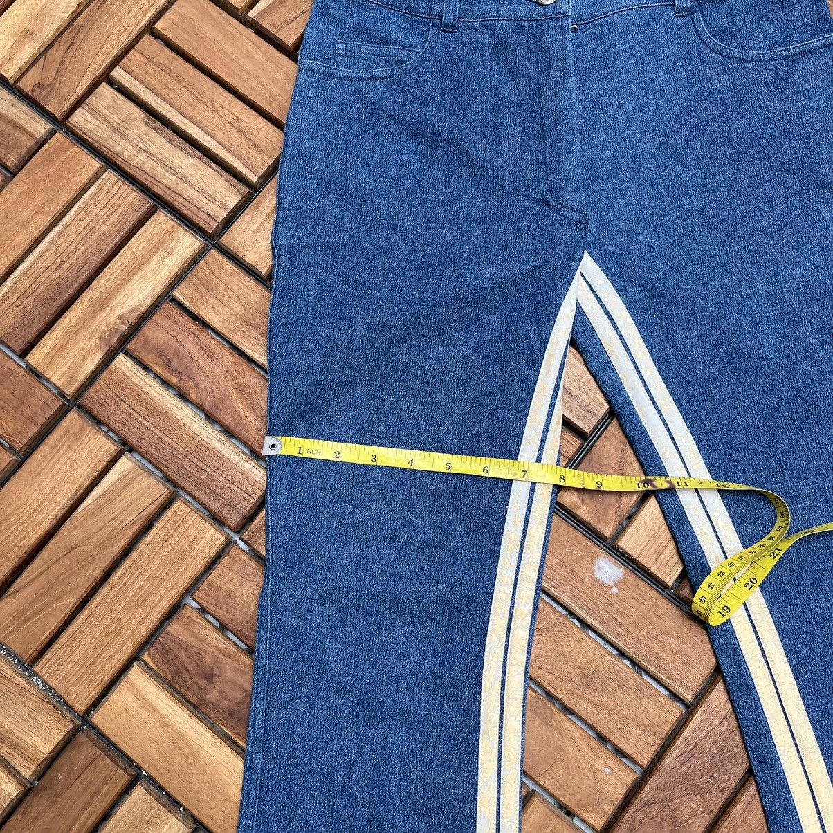 Christian Dior Monsieur Christian Dior Stretch denim with inner leg racing stripe Size 27" / US 4 / IT 40 - 18 Thumbnail