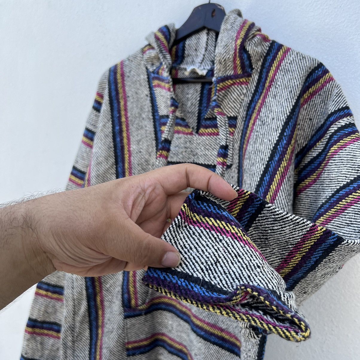 Japanese Brand VINTAGE SAN PATRICIO HOODIE NOVAJO STRIPED DESIGN Size US L / EU 52-54 / 3 - 7 Thumbnail