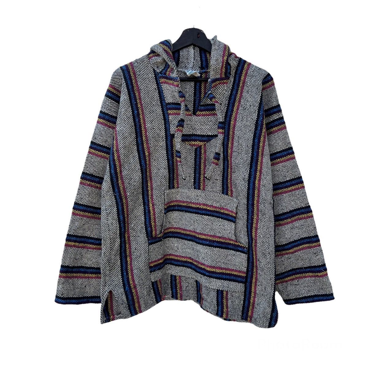Japanese Brand VINTAGE SAN PATRICIO HOODIE NOVAJO STRIPED DESIGN Size US L / EU 52-54 / 3 - 1 Thumbnail