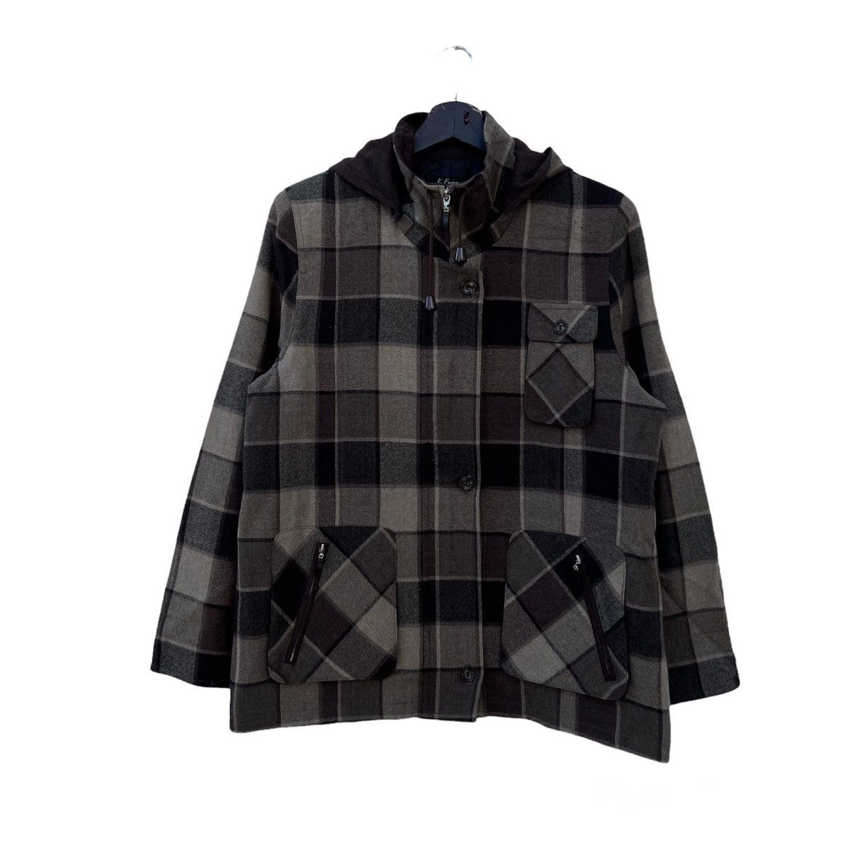 Japanese Brand VINTAGE K FEMME UN DELECE TISSOS TARTAN DESIGN JACKET Size US M / EU 48-50 / 2 - 1 Thumbnail