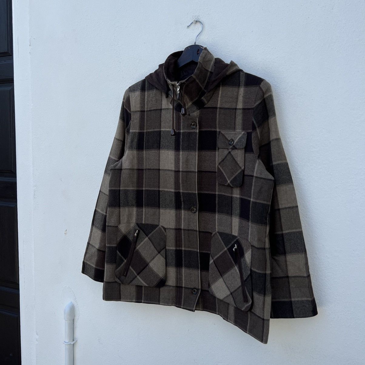 Japanese Brand VINTAGE K FEMME UN DELECE TISSOS TARTAN DESIGN JACKET Size US M / EU 48-50 / 2 - 2 Thumbnail