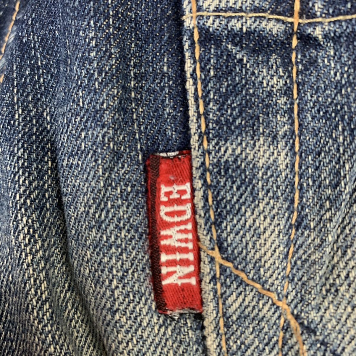 Vintage Edwin Dark Blue Denim Faded Jeans