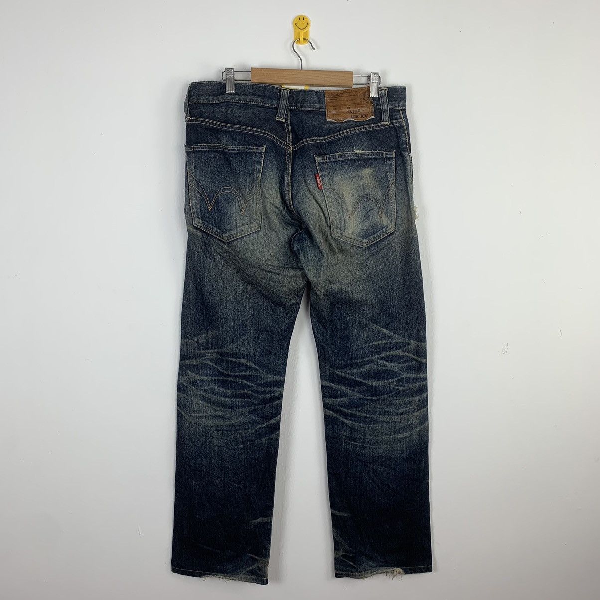 Vintage Edwin Dark Blue Denim Faded Jeans
