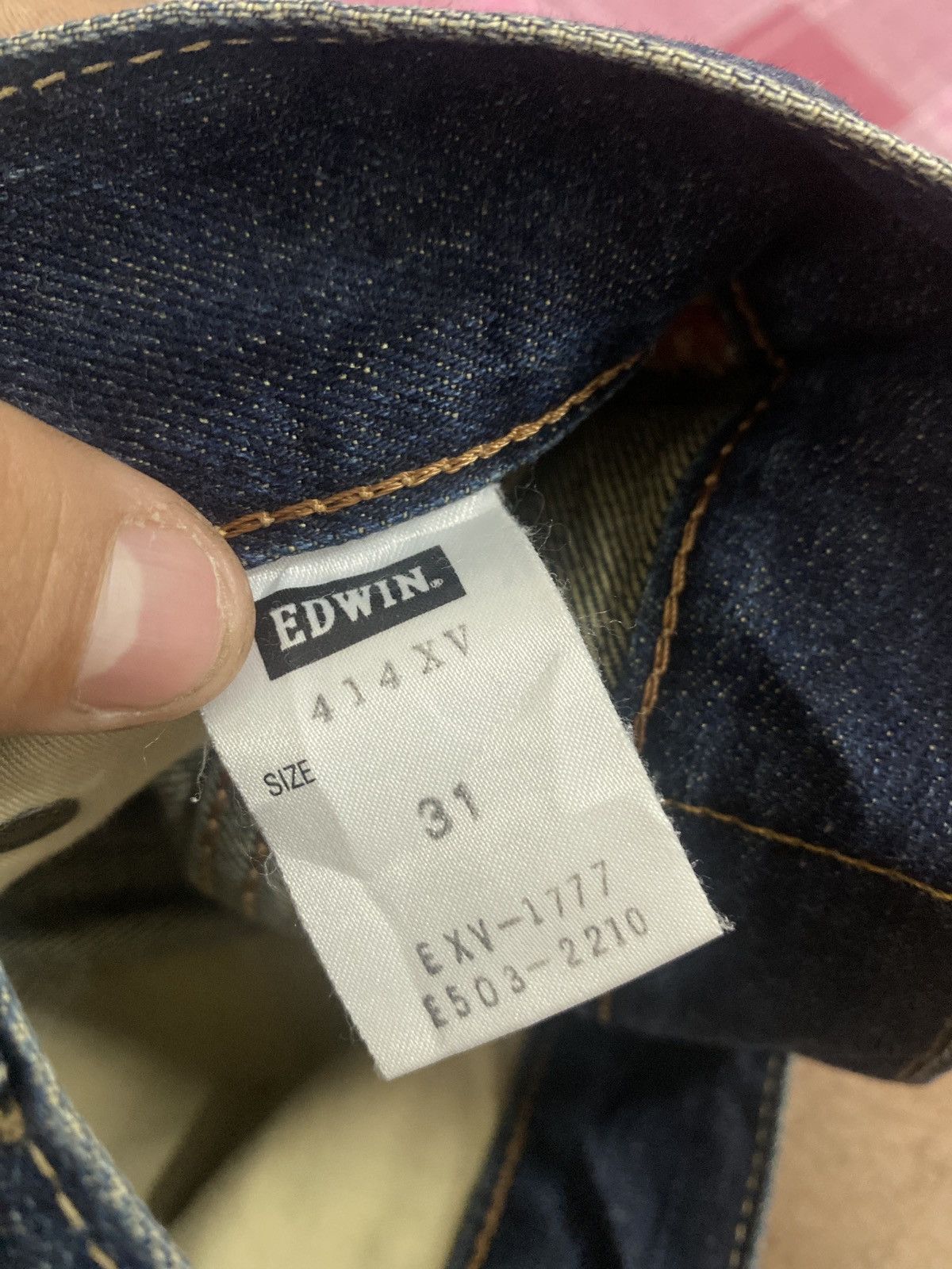 Vintage Edwin Dark Blue Denim Faded Jeans