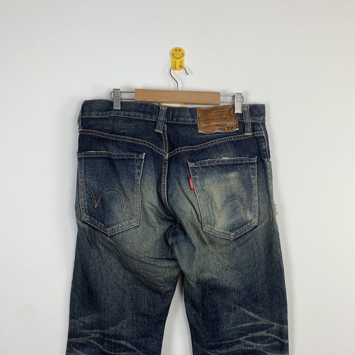Vintage Edwin Dark Blue Denim Faded Jeans