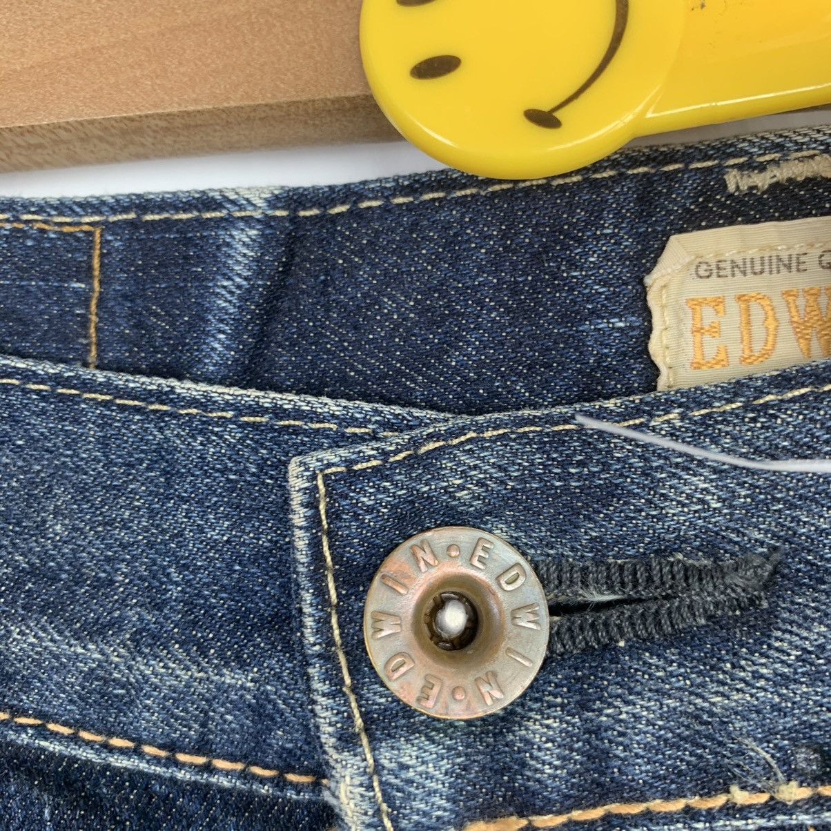 Vintage Edwin Dark Blue Denim Faded Jeans