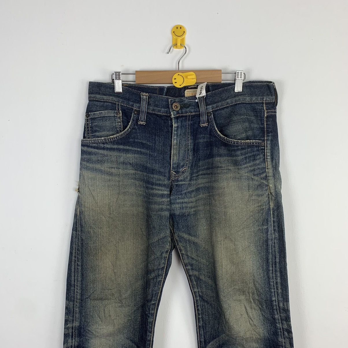 Vintage Edwin Dark Blue Denim Faded Jeans