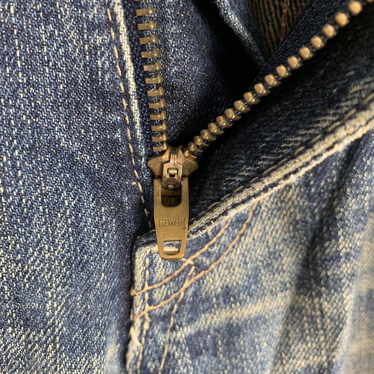 Vintage Edwin Dark Blue Denim Faded Jeans