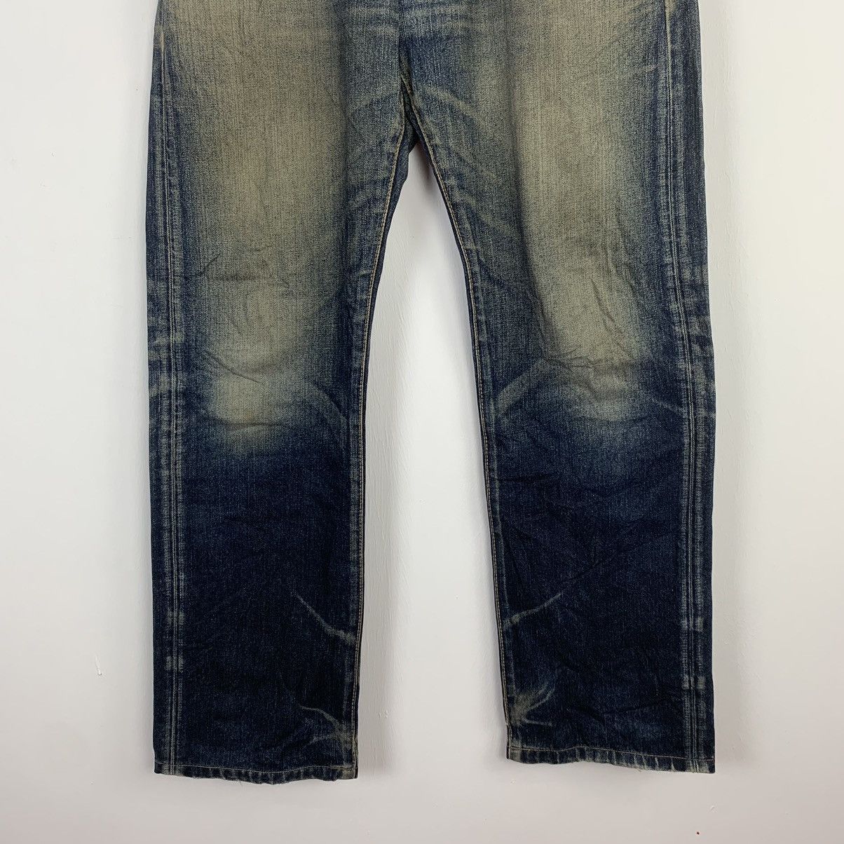Vintage Edwin Dark Blue Denim Faded Jeans