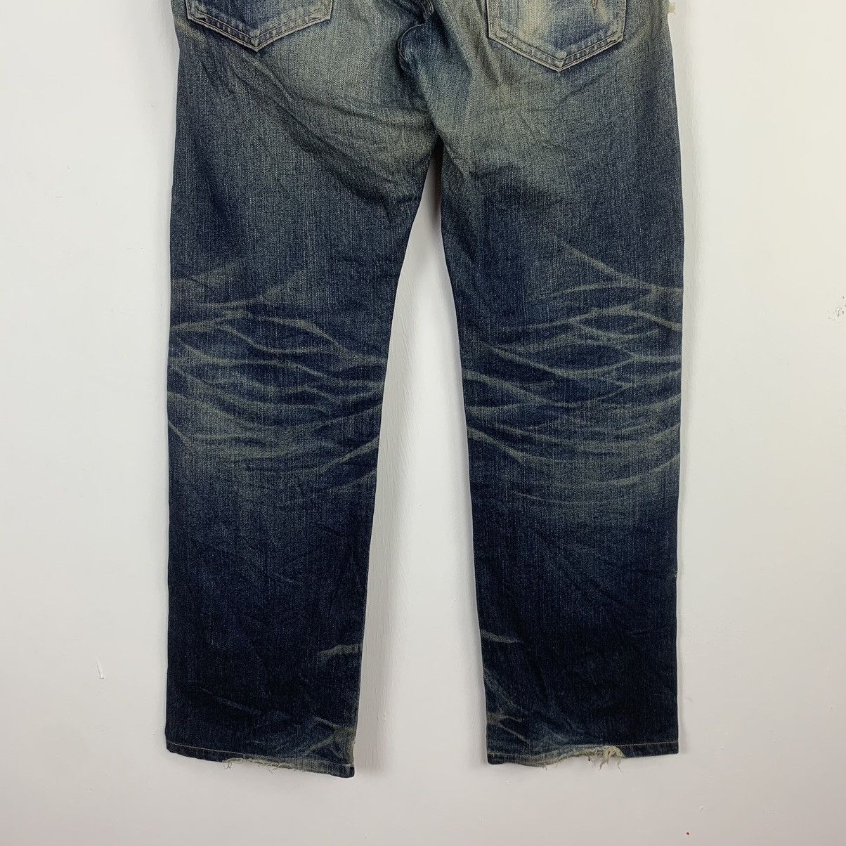 Vintage Edwin Dark Blue Denim Faded Jeans