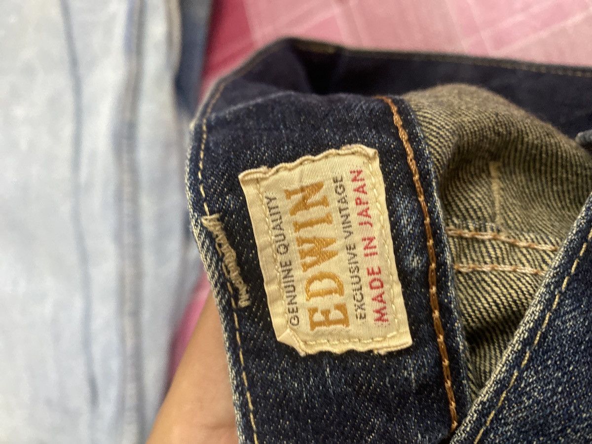 Vintage Edwin Dark Blue Denim Faded Jeans