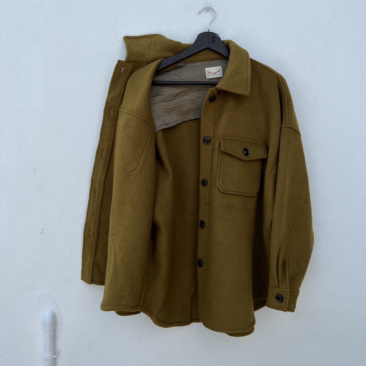 Japanese Brand VINTAGE ELCAMINO JAPAN WOOL CARGO BUTTON JACKET Size US L / EU 52-54 / 3 - 10 Thumbnail