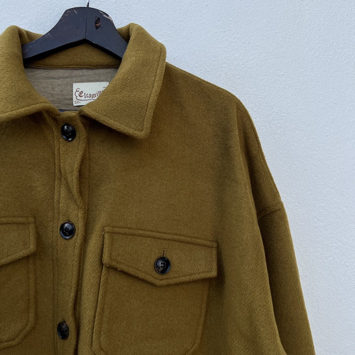 Japanese Brand VINTAGE ELCAMINO JAPAN WOOL CARGO BUTTON JACKET Size US L / EU 52-54 / 3 - 5 Thumbnail
