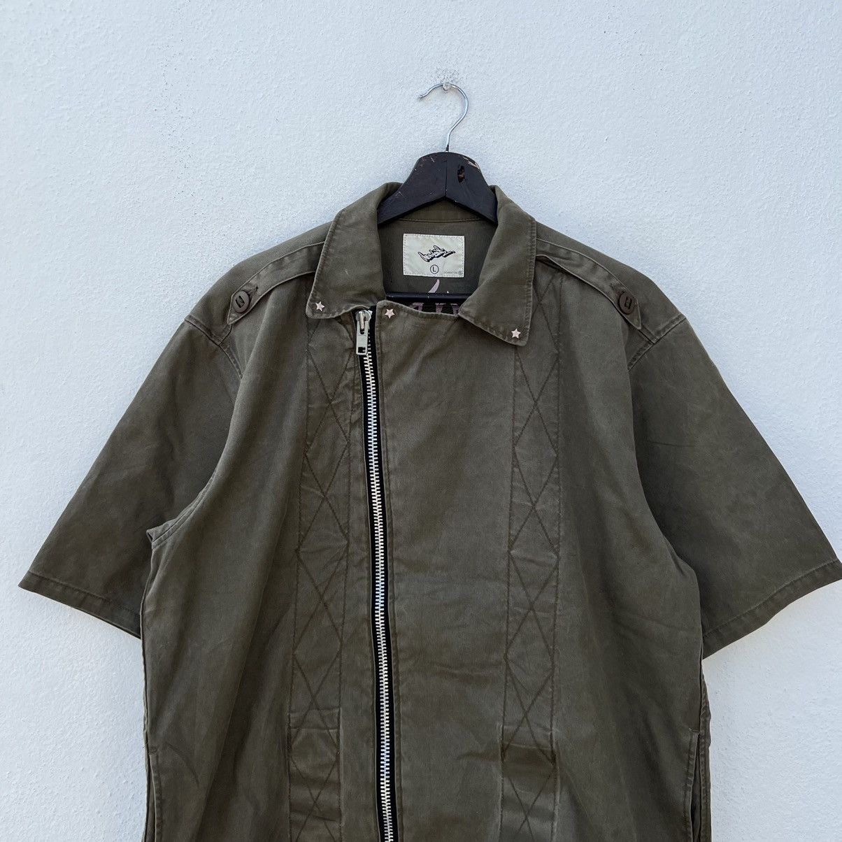 Japanese Brand SHORT SLEEVE LIGHT JACKET DOARAT INC PUNK STYLE Size US L / EU 52-54 / 3 - 3 Thumbnail