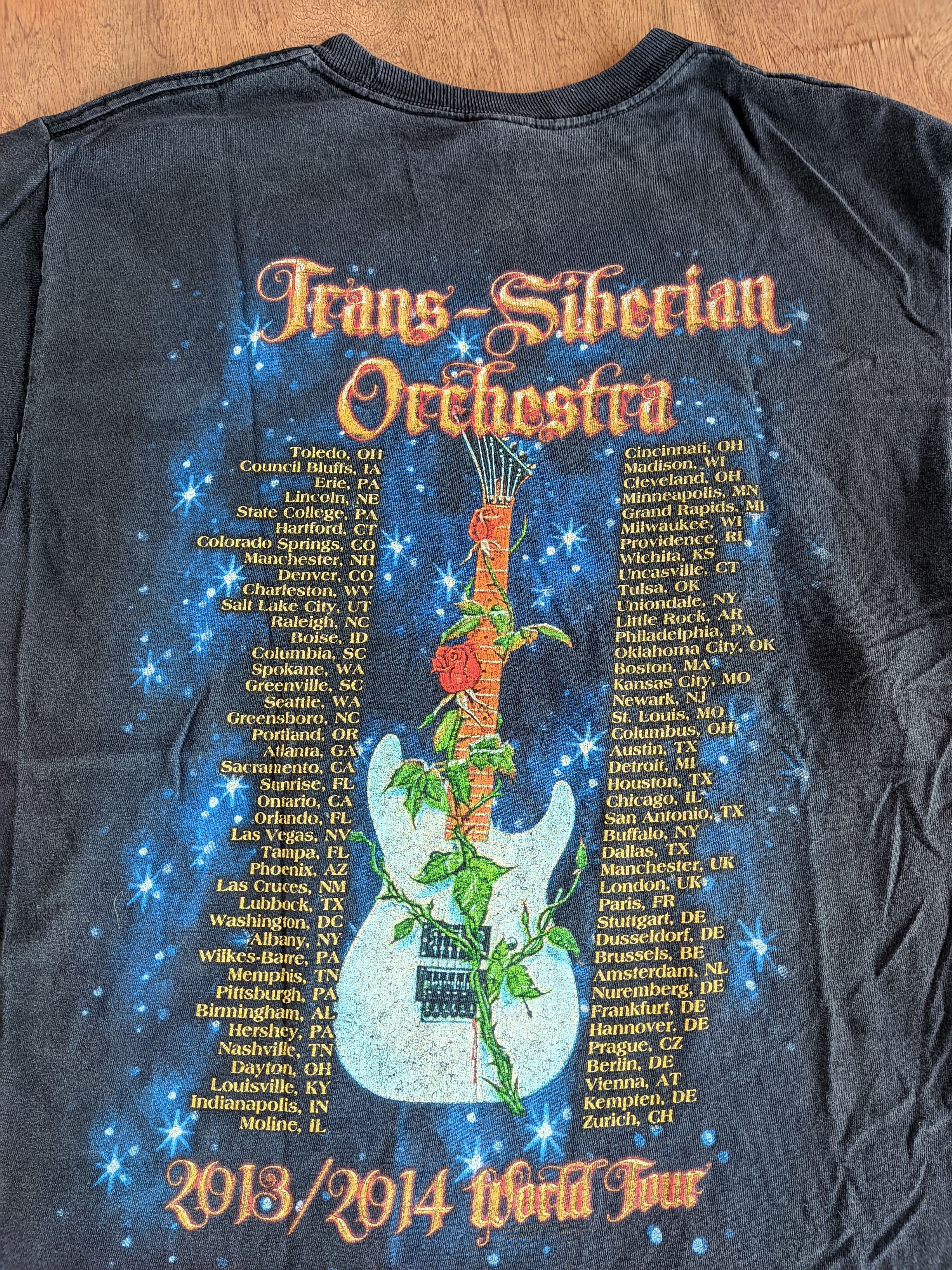 Band Tees Tshirts Band Trains Siberian Orchestra World Tour 2013/2014 Size US M / EU 48-50 / 2 - 3 Thumbnail