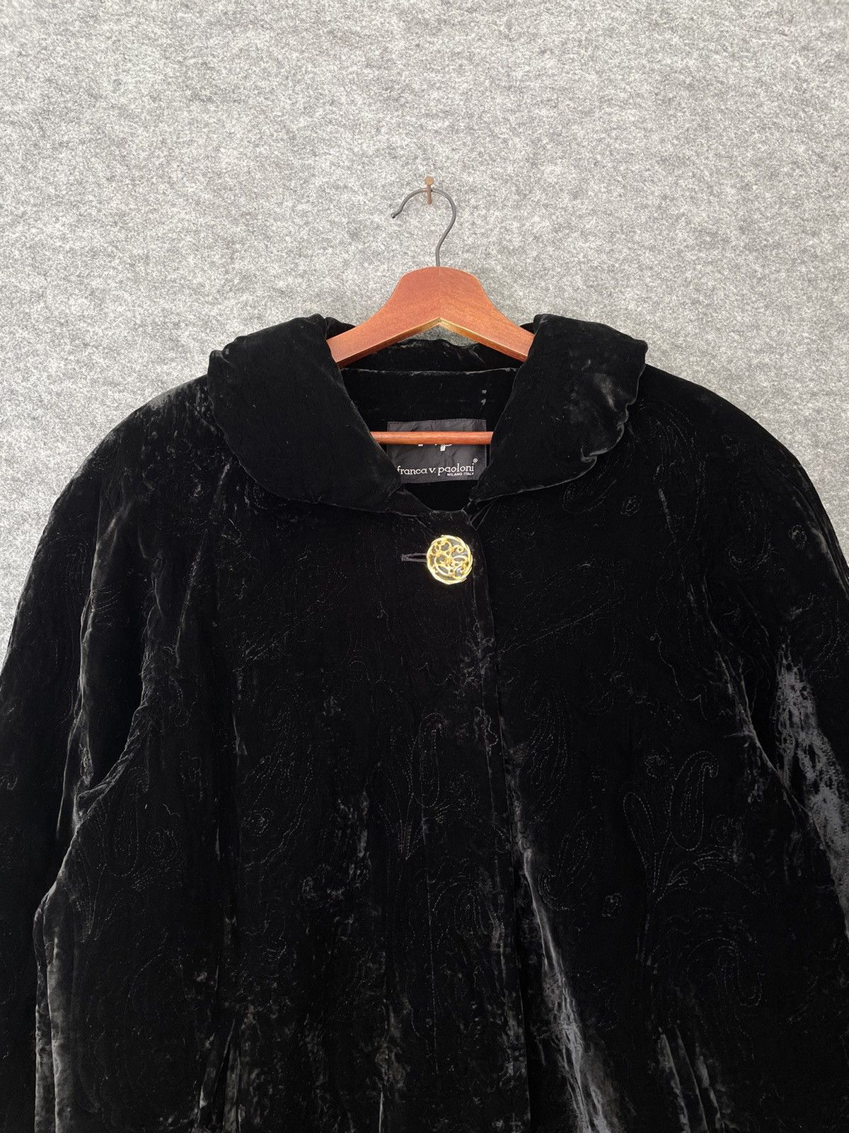 Paoloni FRANCA V PAOLONI VELVET LONG JACKET Size L / US 10 / IT 46 - 2 Thumbnail