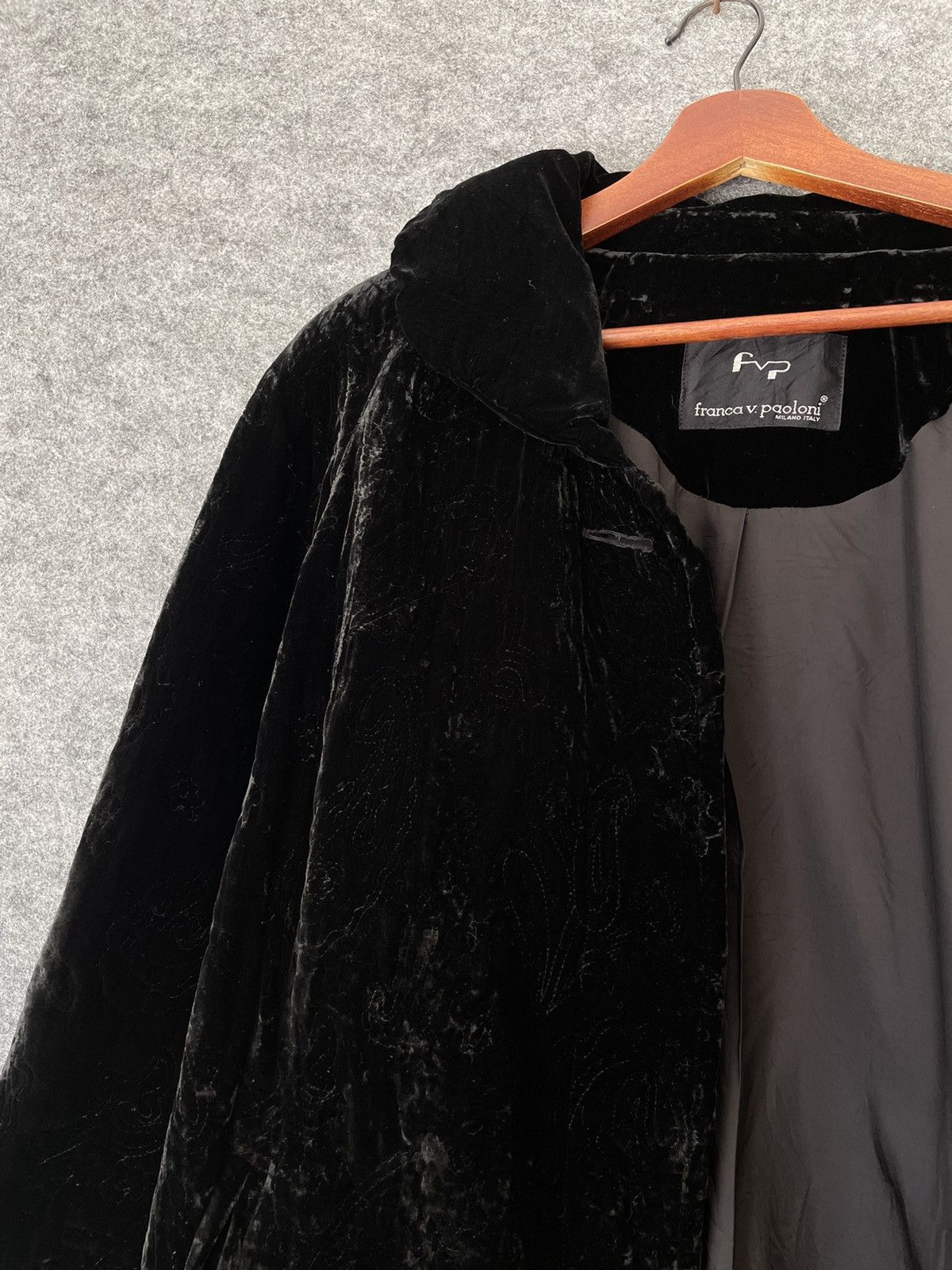 Paoloni FRANCA V PAOLONI VELVET LONG JACKET Size L / US 10 / IT 46 - 7 Thumbnail