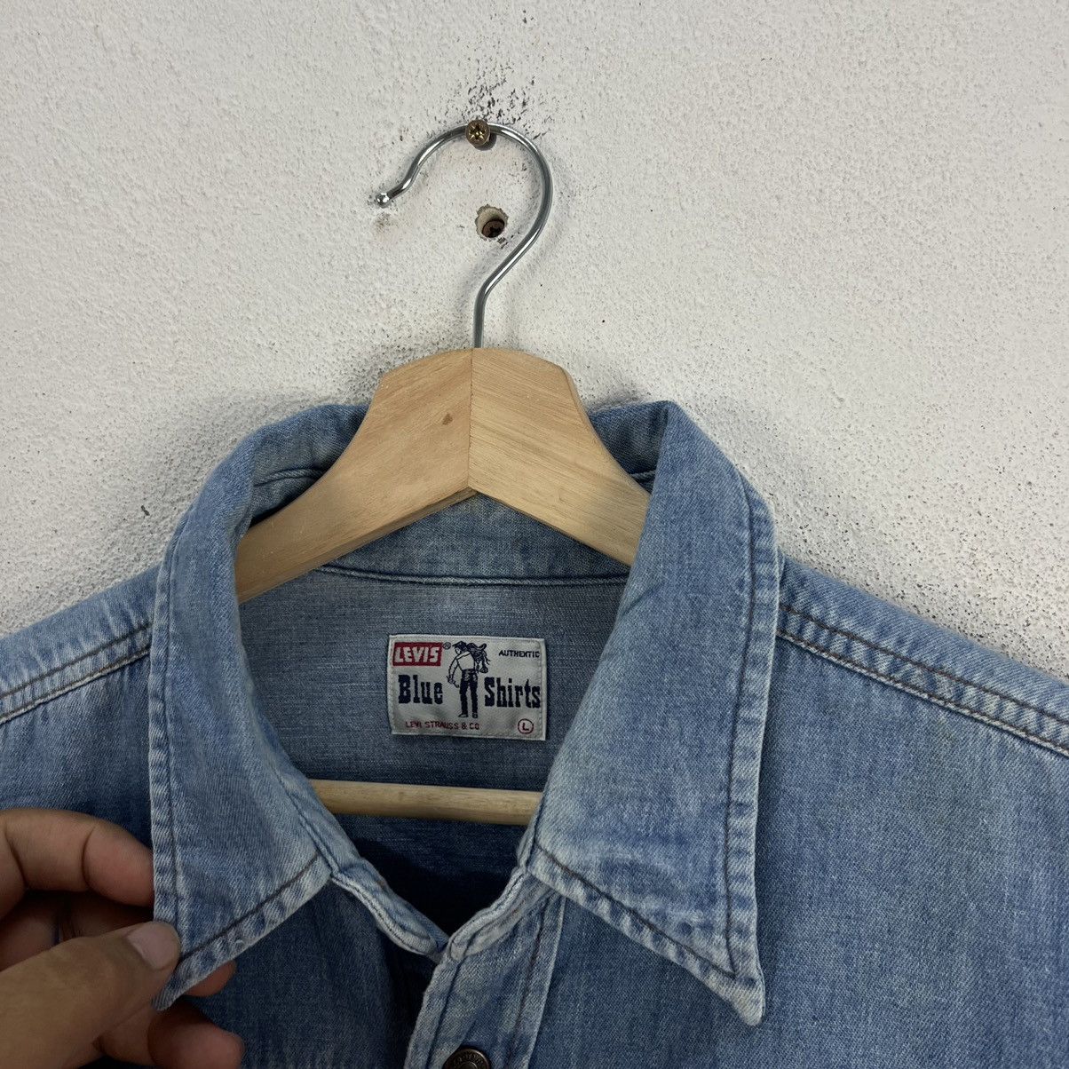 Levi's VINTAGE LEVI'S BLUE SHIRTS BUTTON UPS JEANS STYLE WEAR Size US L / EU 52-54 / 3 - 8 Thumbnail