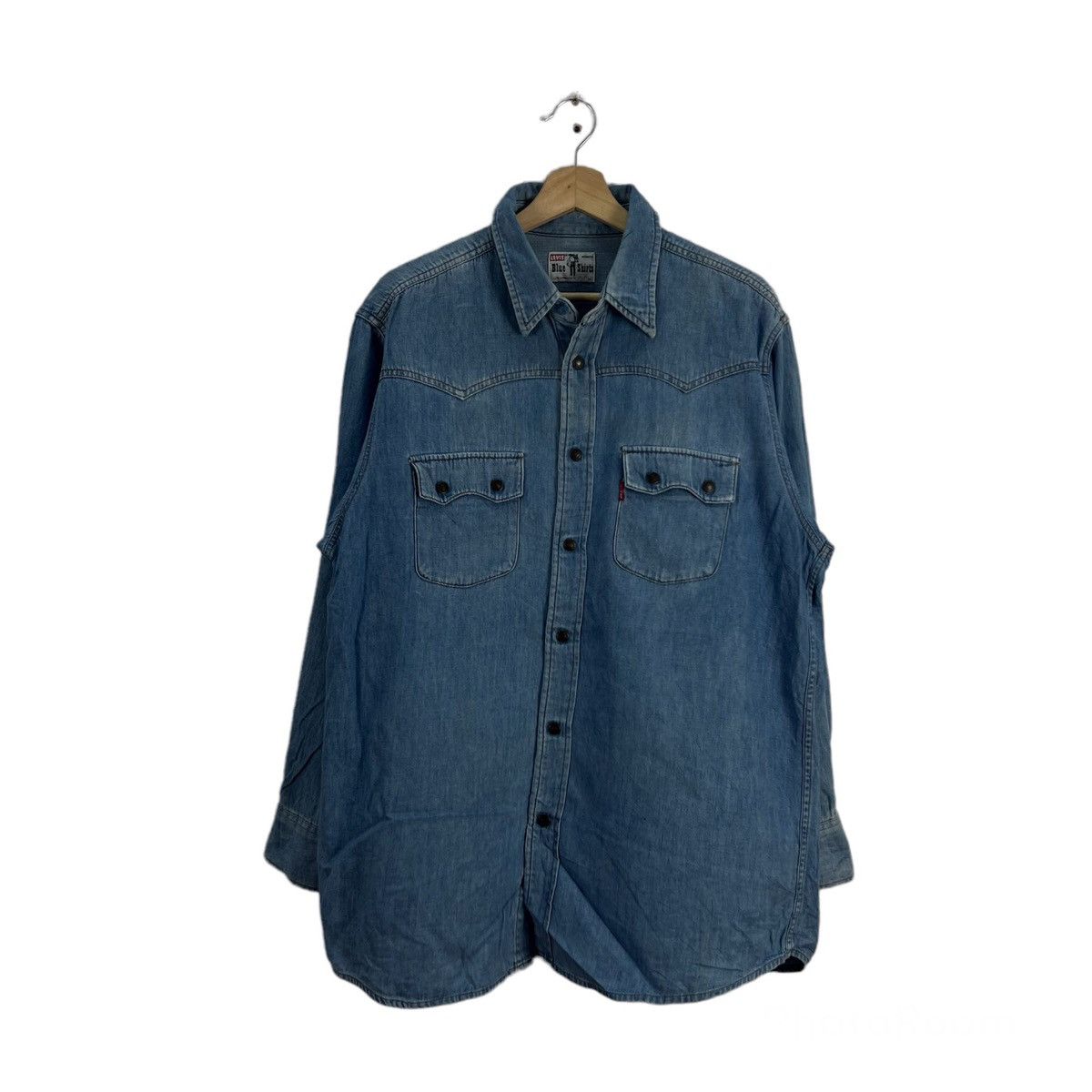 Levi's VINTAGE LEVI'S BLUE SHIRTS BUTTON UPS JEANS STYLE WEAR Size US L / EU 52-54 / 3 - 1 Thumbnail
