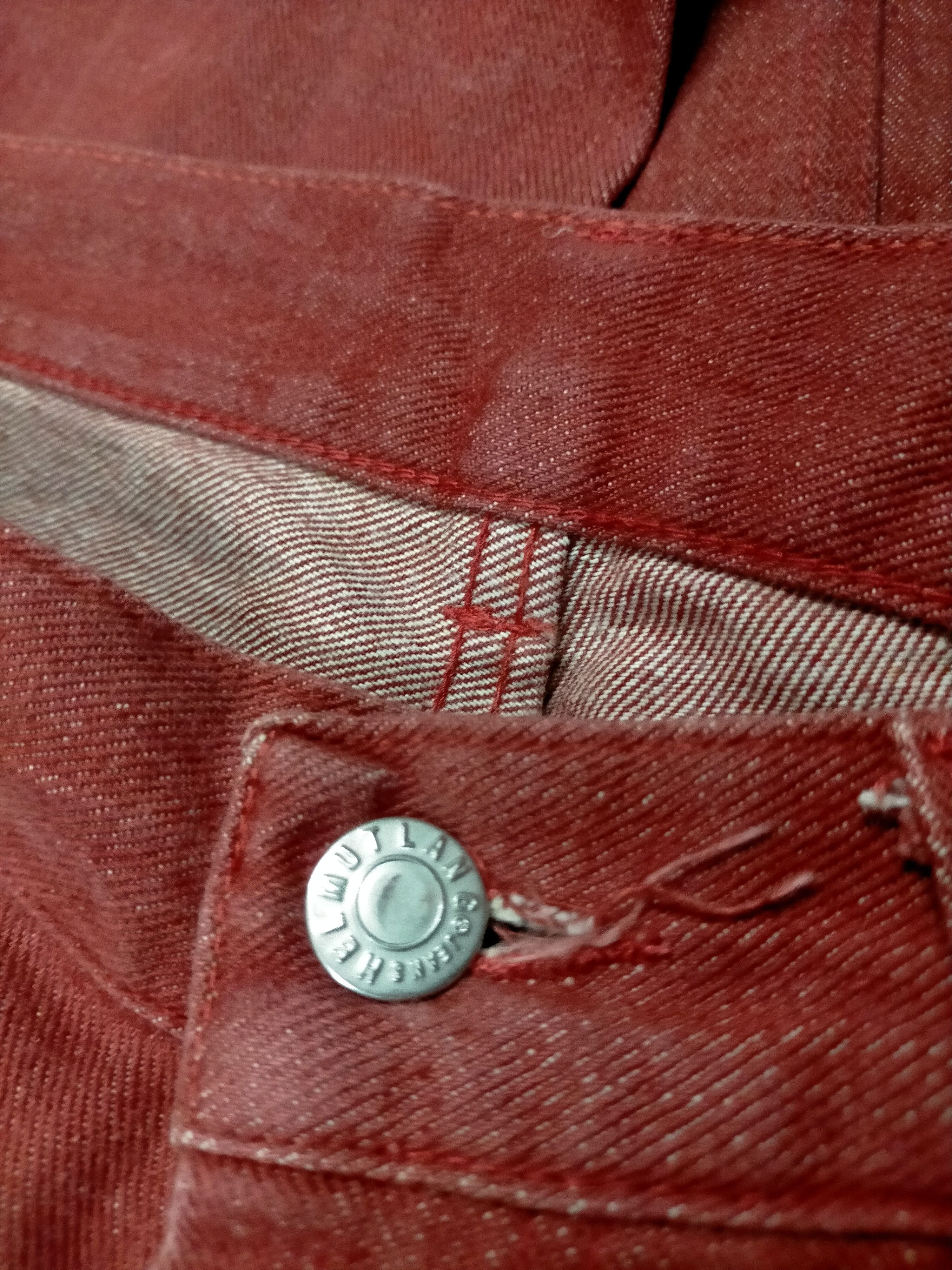 Helmut Lang Helmut Lang 1998 Red raw denim pants Size US 30 / EU 46 - 7 Thumbnail