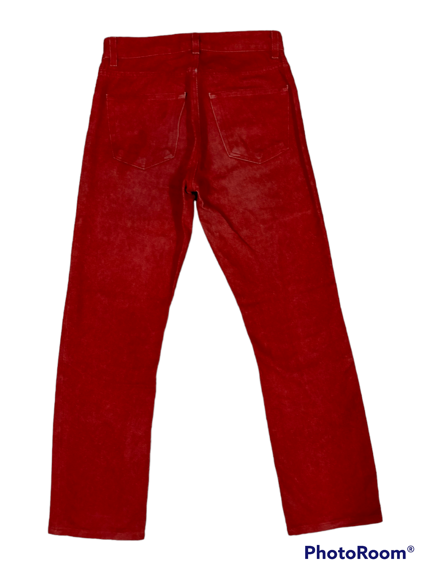Helmut Lang Helmut Lang 1998 Red raw denim pants Size US 30 / EU 46 - 2 Thumbnail