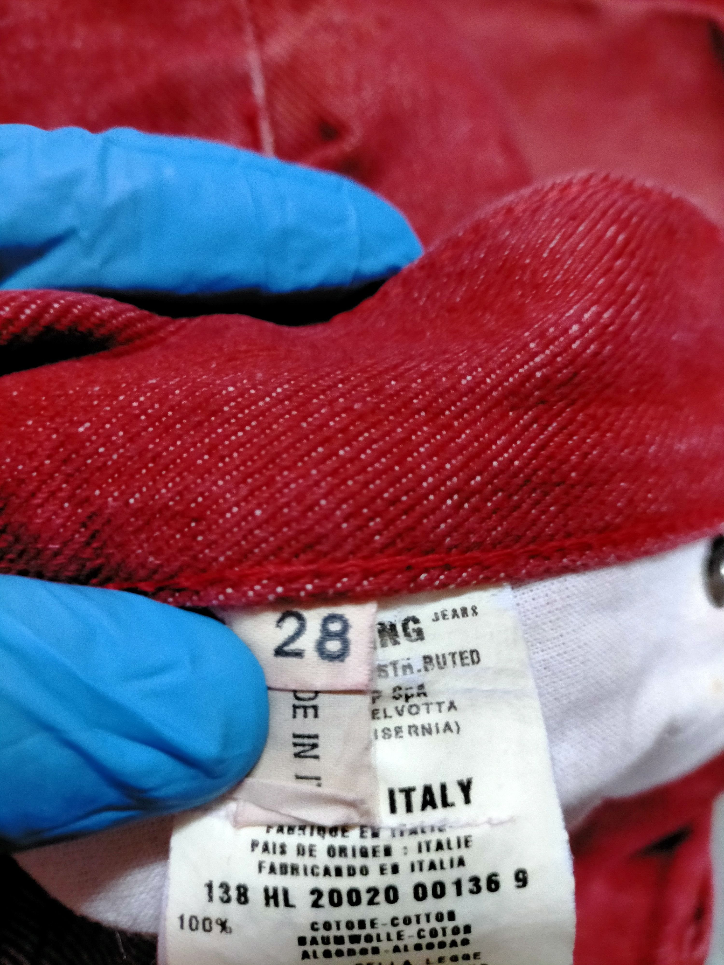 Helmut Lang Helmut Lang 1998 Red raw denim pants Size US 30 / EU 46 - 10 Thumbnail