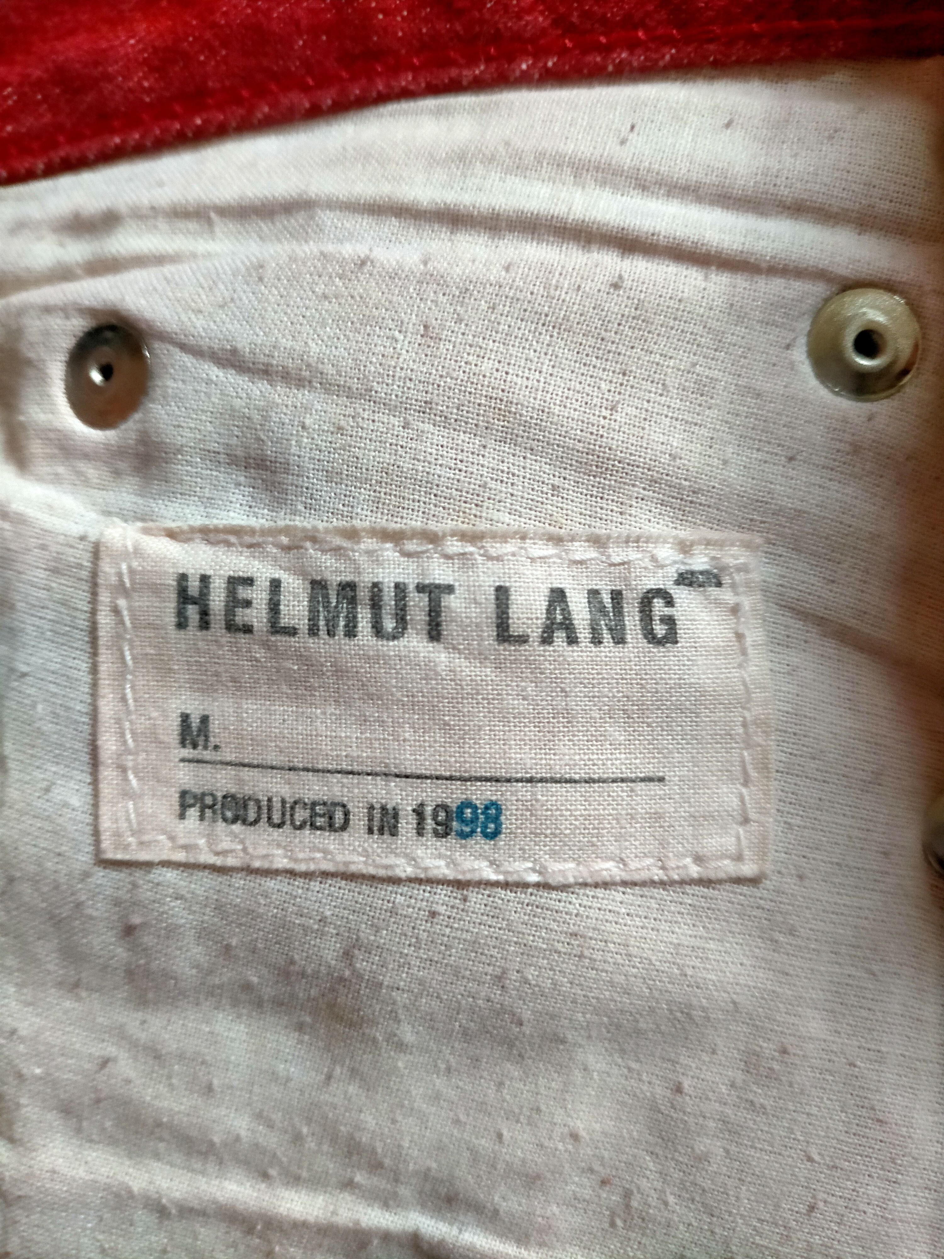 Helmut Lang Helmut Lang 1998 Red raw denim pants Size US 30 / EU 46 - 11 Thumbnail