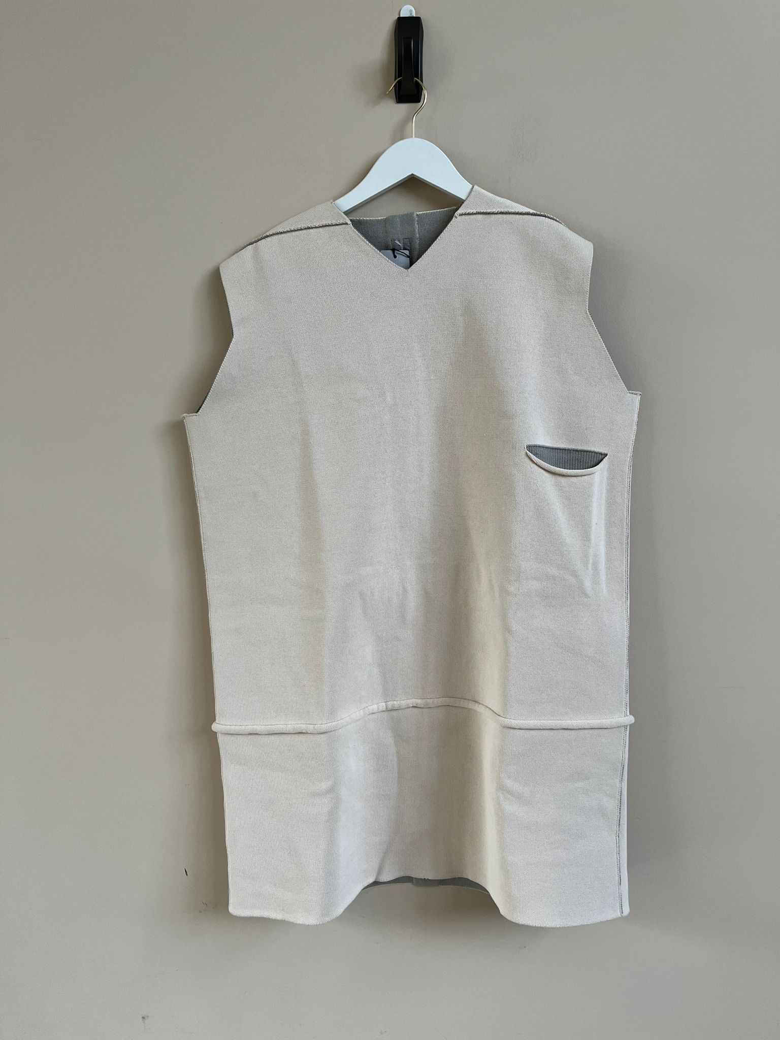 Rick Owens FW18 Long Sleeveless Knit in Natural Size US M / EU 48-50 / 2 - 2 Thumbnail