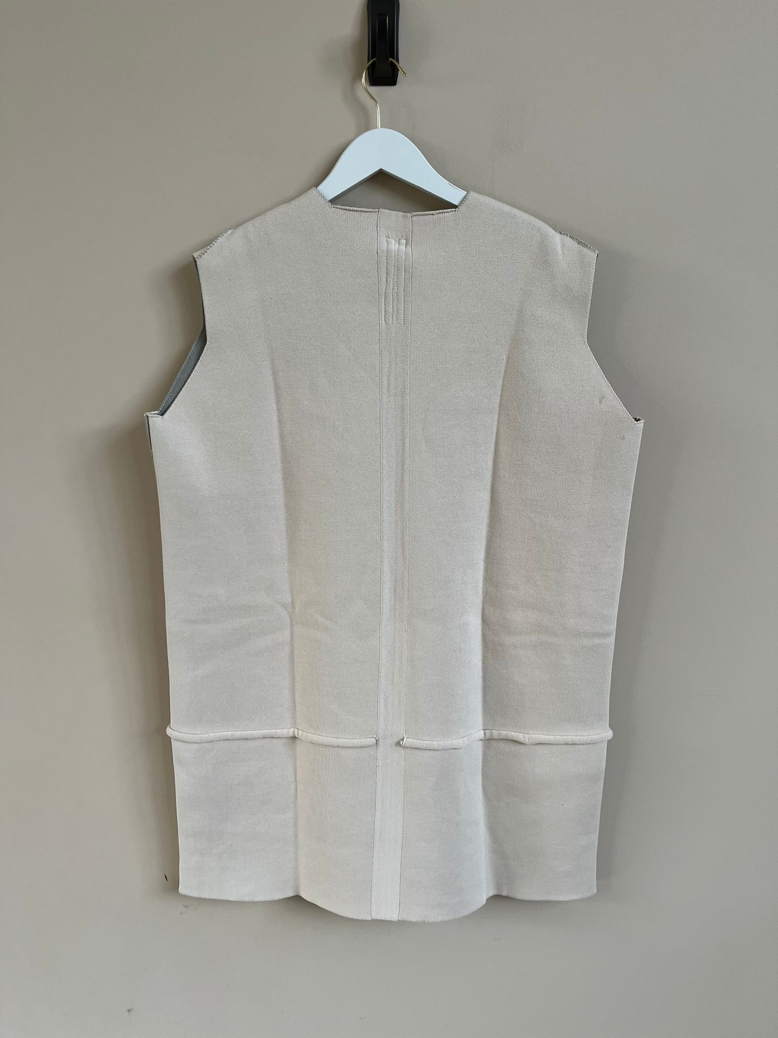 Rick Owens FW18 Long Sleeveless Knit in Natural Size US M / EU 48-50 / 2 - 11 Thumbnail
