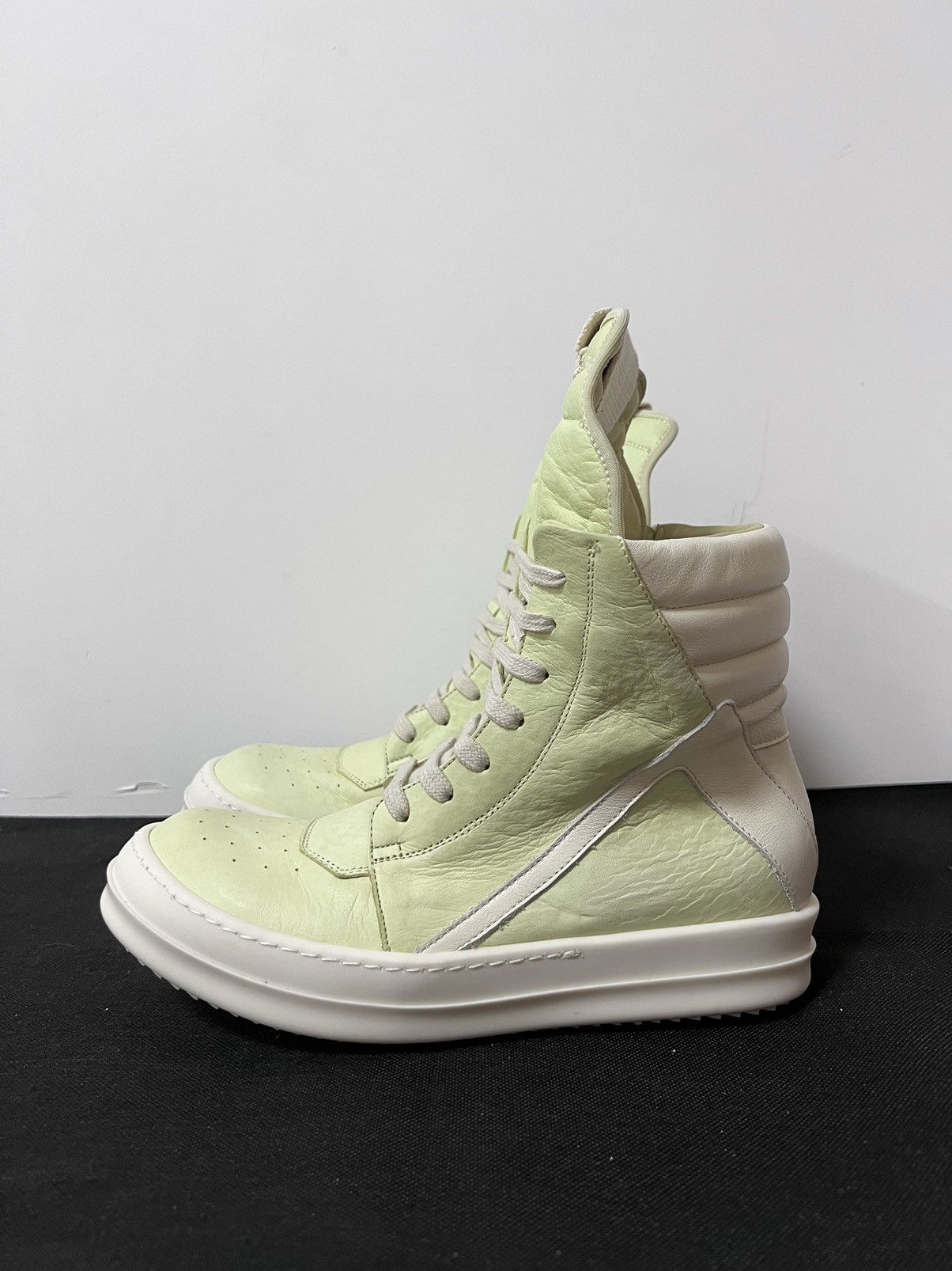 Rick Owens Rick owens fw18 lime geobasket sz38 Size US 8 / IT 38 - 2 Thumbnail