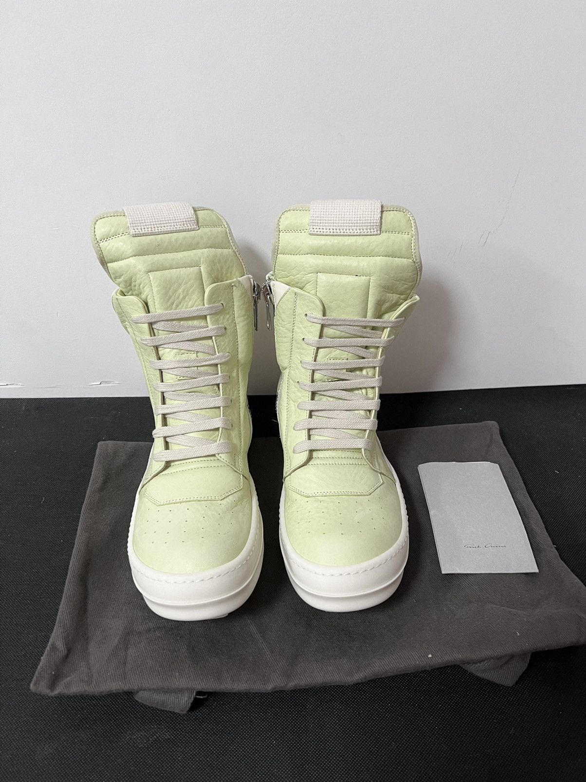 Rick Owens Rick owens fw18 lime geobasket sz38 Size US 8 / IT 38 - 3 Thumbnail